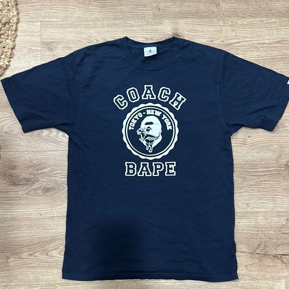 Bape Blue Short Sleeve Tee Casual